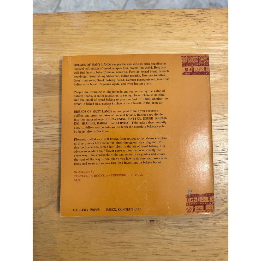 Breads of Many Lands Florence Laffal 1975 Vintage Cookbook International Recipes